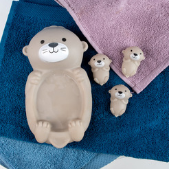 Набор игрушек для ванной FANCY Семейство выдр BATH16