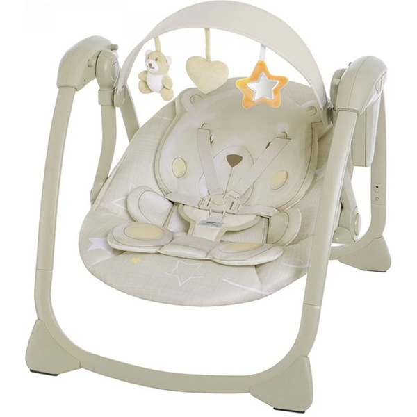 Детский шезлонг - люлька Bubago Mastela BG 197-1 (бежевый)