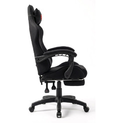 Игровое кресло byroom RG HEALER fabric black с подставкой для ног BRGF813F/B