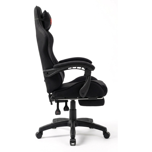 Игровое кресло byroom RG HEALER fabric black с подставкой для ног BRGF813F/B