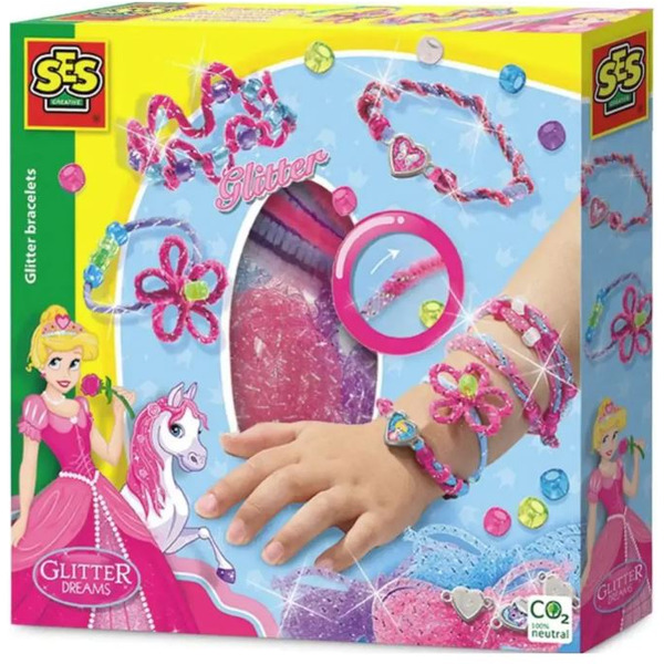 Набор для рукоделия SES Creative Блестящие браслеты 14128