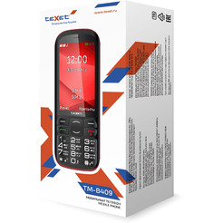 Мобильный телефон TeXet TM-B409 (черный/красный)
