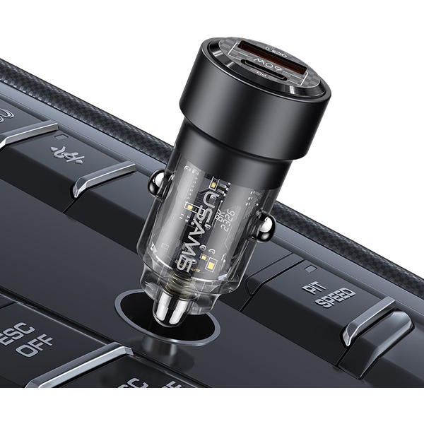 Автомобильное зарядное устройство USAMS CC208 60W (черный)