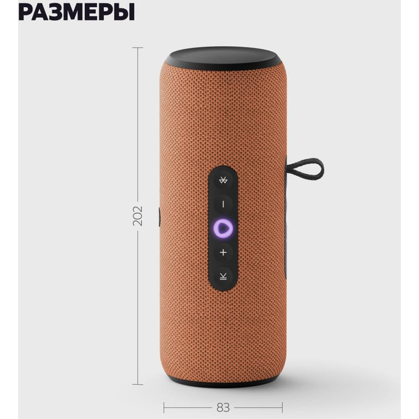 Портативная Умная колонка Яндекс.Станция Стрит YNDX-00030ORG (оранжевый)
