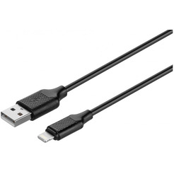 Кабель KITs USB 2.0 to Lightning 2A 1 м black (KITS-W-003)