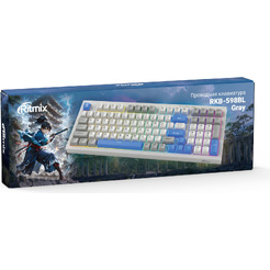 Клавиатура Ritmix RKB-598BL (серый/белый)