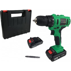 Дрель-шуруповерт Zitrek Greenpower 20-Li (063-4076) с 2-мя АКБ, кейс
