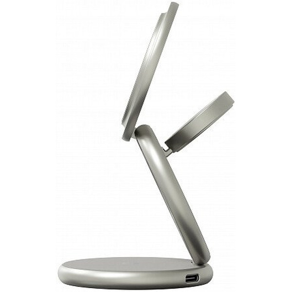 Беспроводное зарядное Magssory Signature Disc Pro для Apple 3 в 1 WCH073 (титановый)