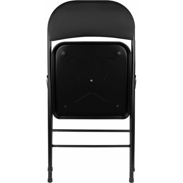 Стул складной BRABIX Golf Plus CF-003 КОМФОРТ (черный каркас, кожзам черный) 533026