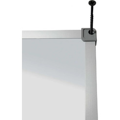 Доска магнитно-маркерная Silwerhof 100x150см лак белый алюминиевая рама