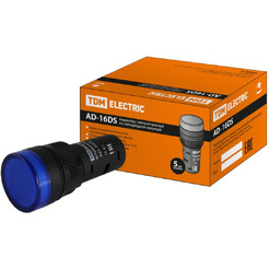 Индикатор светосигнальный синий TDM AD-16DS SQ0702-0059
