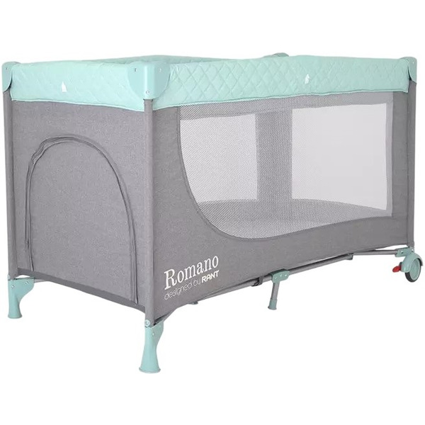 Кровать-манеж Rant Romano RP100 (grey/green)