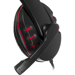 Наушники с микрофоном Oklick HS-L380G ABADDON (черно-красный)