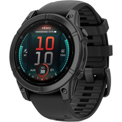 Умные часы Garmin Fenix E 47мм (серая сталь, черный)