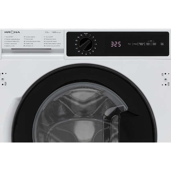 Встраиваемая стирально-сушильная машина Krona Darre 1400 7/5K White
