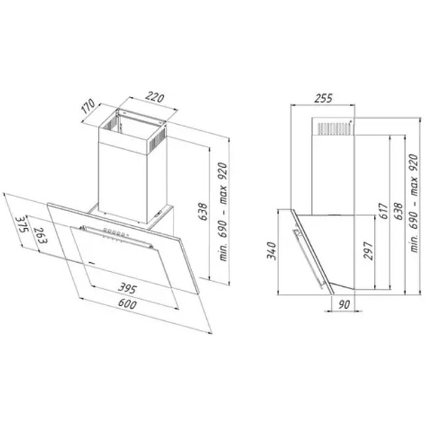 Вытяжка Akpo Nero Eco 50 WK-4 (бежевый)