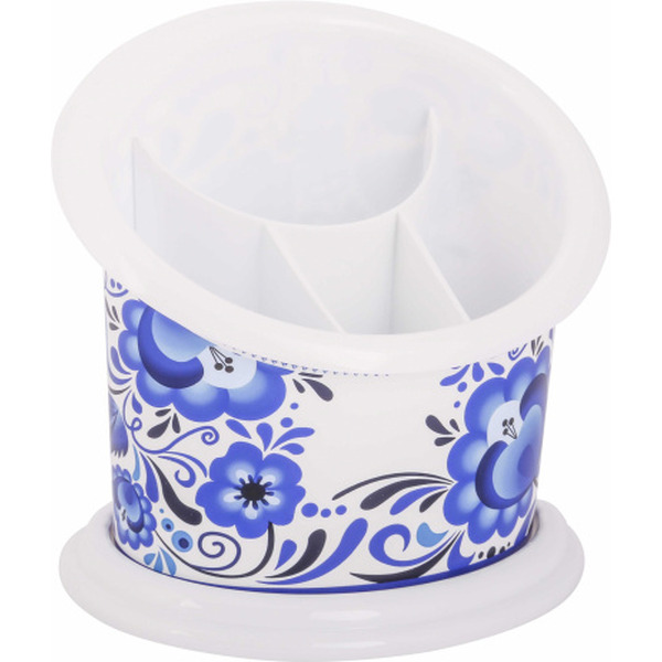 Сушилка для столовых приборов Альтернатива Флорель М2268 (белый/синий)