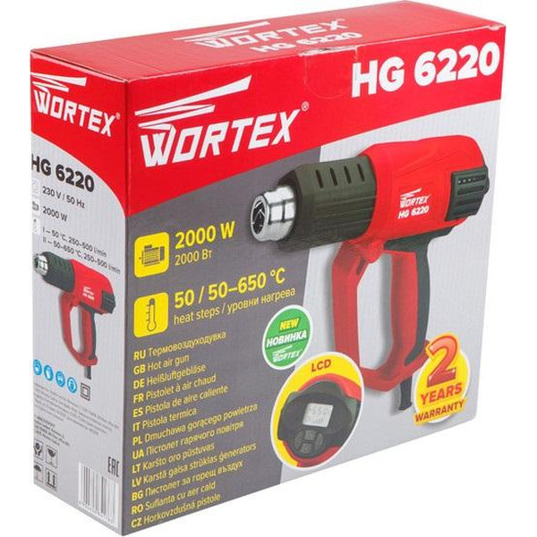 Строительный фен Wortex HG 6220 (HG6220DV0011)