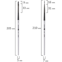 Набор кистей BRAUBERG ART DEBUT 201048 (23 шт+мастихин)