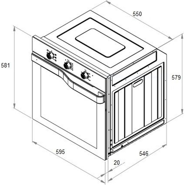 Электрический духовой шкаф Schtoff Decor 1200