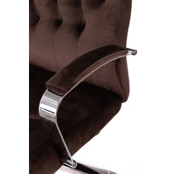 Кресло Бюрократ T-9928SL Fabric (коричневый Italia 6/крестовина металл хром)