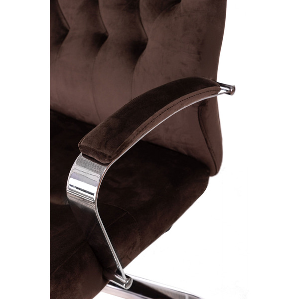 Кресло Бюрократ T-9928SL Fabric (коричневый Italia 6/крестовина металл хром)