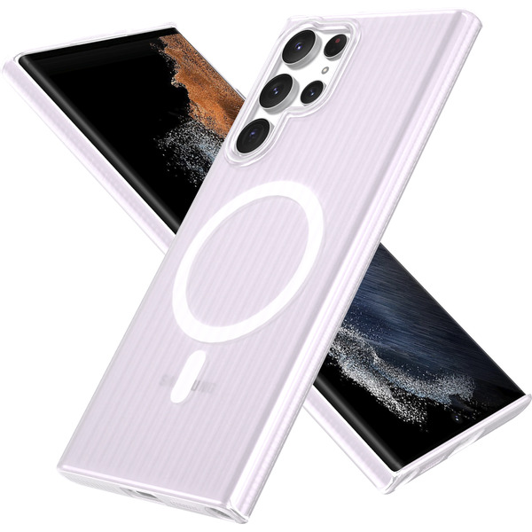 Задняя накладка CASE Translucent Strip Samsung Galaxy S22 Ultra, белый