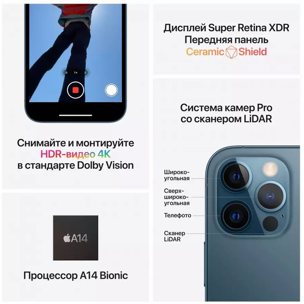 Смартфон Б/У (грейд В) Apple iPhone 12 Pro 256GB Gold (2BMGMR3)