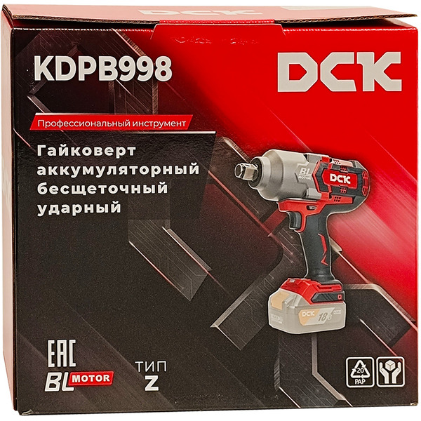 Гайковерт DCK KDPB998(TYPE Z) без АКБ и ЗУ