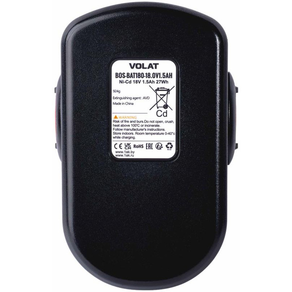 Аккумуляторная батарея VOLAT для Bosch 18V 1.5AH (Ni-Cd) BOS-BAT180