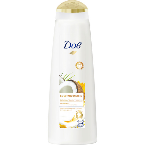 Бальзам-ополаскиватель ДАВ NOURISHING SECRETS Восстановление с куркумой и кокосовым маслом 350мл
