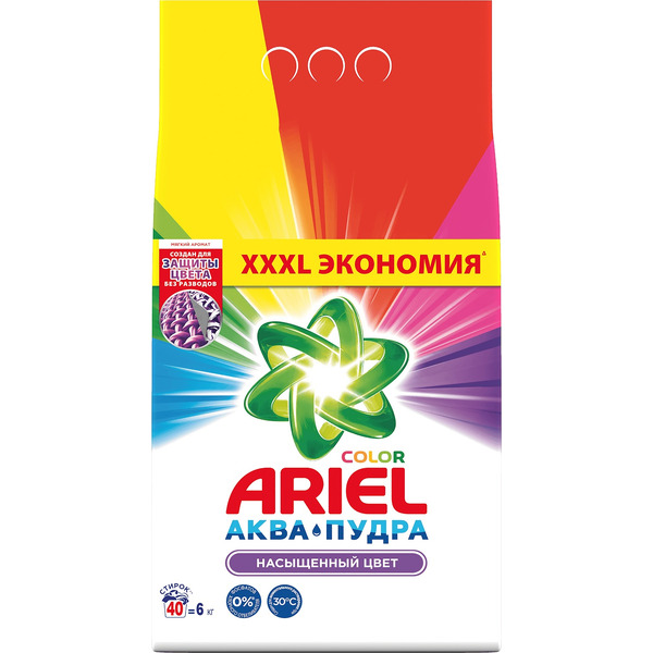 Стиральный порошок ARIEL Color 6кг автомат (40 стирок)