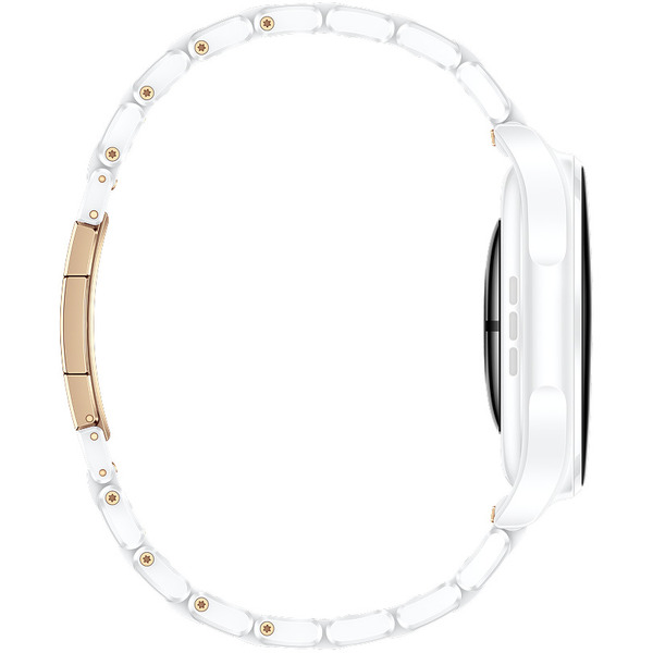 Умные часы Huawei Watch 6 Pro 43 мм LEB-AL10 (белый, с белым керамическим браслетом)