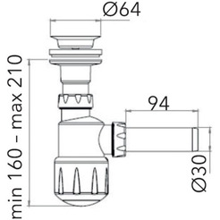 Сифон AV Engineering AVE129751