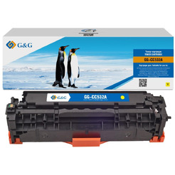 Картридж лазерный G&G GG-CC532A желтый (2800стр.) для HP CLJ CP2020/CP2025/CM2320 MFP