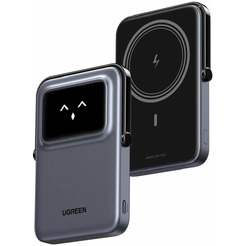 Внешний аккумулятор UGREEN PB571-35605B 5000mAh Magnetic Wireless Power Bank Gray