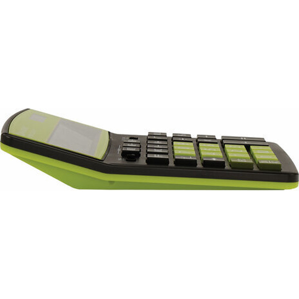 Калькулятор BRAUBERG Extra Color-12-BKLG 250477 (черный/салатовый)