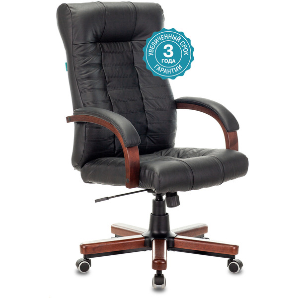Кресло Бюрократ KB-10WALNUT(черный)