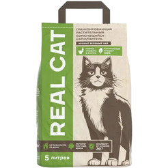 Наполнитель для туалета Real Cat Tofu Green Tea 2.5кг
