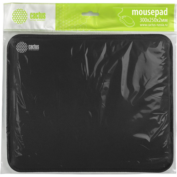 Коврик для мыши Cactus Black CS-MPC-D01M