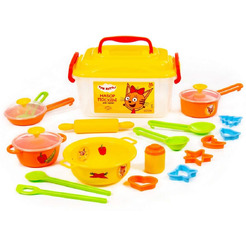 Набор игрушечной посуды Полесье Три кота 72931 (20 элементов)