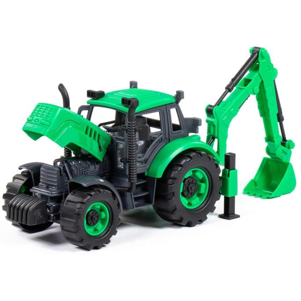 Экскаватор Полесье 94612 Прогресс (зелёный)