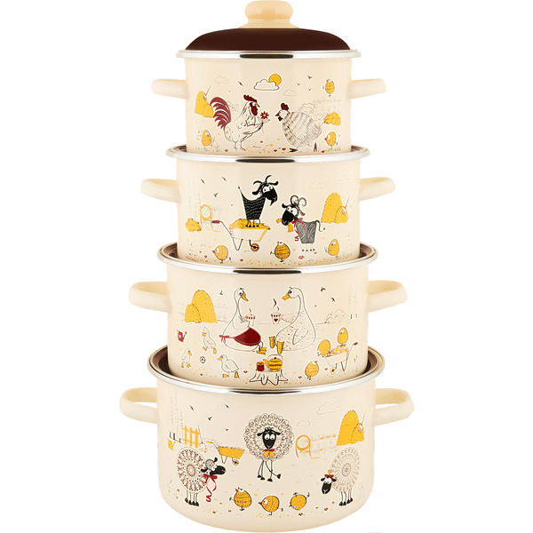 Кастрюля Appetite Подворье 6RD181M