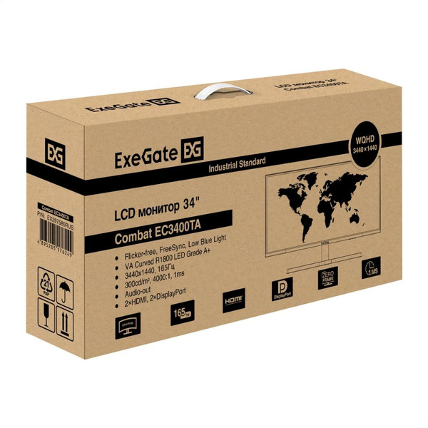 Монитор ExeGate Combat EC3400TA EX297580RUS