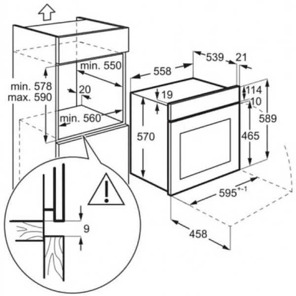 Электрический духовой шкаф Electrolux EOF3H50BX
