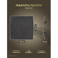 Решетка с панелью Awenta RWO100CZ-PEGS100