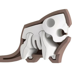 Магнитный конструктор Halftoys Animal Бобр с диорамой HA011