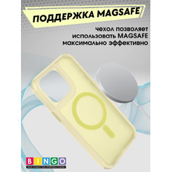 Бампер BINGO Model Magnetic для APPLE iPhone 16 Pro Max желтый