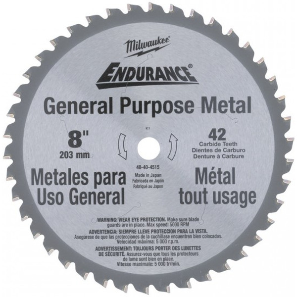 Диск для циркулярной пилы по металлу Milwaukee 203x15,87mm Z42 (48404515)