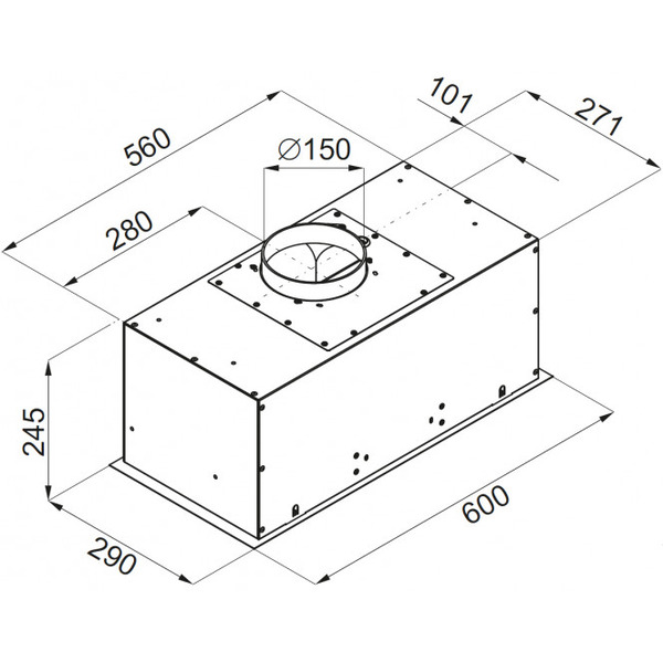 Вытяжка Ciarko Screen 60 black